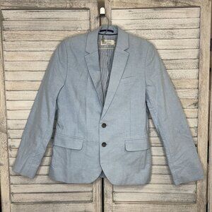 H&M Light Blue Cotton Blazer Boys Size 9-10 Y
